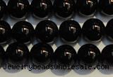 CSQ403 15.5 inches 10mm round black morion smoky quartz beads