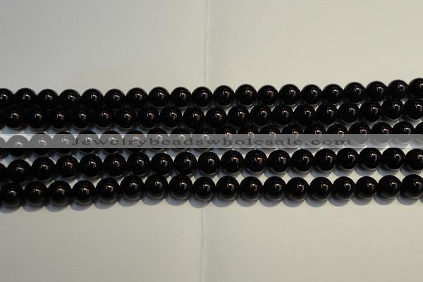 CSQ403 15.5 inches 10mm round black morion smoky quartz beads