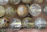 CSQ802 15.5 inches 8mm round scenic quartz beads wholesale