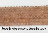 CSS751 15.5 inches 6mm round golden sunstone beads wholesale