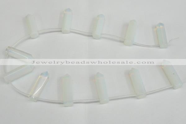 CTD1800 Top drilled 10*30mm - 10*32mm sticks opal beads wholesale