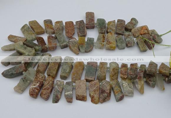 CTD3501 Top drilled 10*25mm - 10*45mm sticks ghost gemstone beads