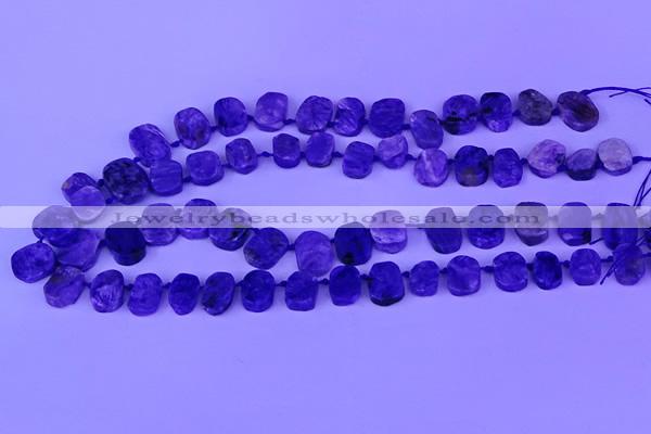 CTD3888 Top drilled 10*14mm - 11*15mm freeform charoite beads
