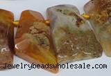 CTD657 Top drilled 25*40mm - 30*55mm freeform agate beads