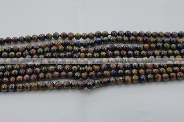 CTE1500 15.5 inches 4mm round AB-color yellow tiger eye beads