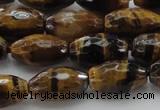 CTE1580 15.5 inches 8*12mm faceted rice yellow tiger eye beads
