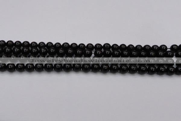 CTE1611 15.5 inches 6mm round A grade black tiger eye beads
