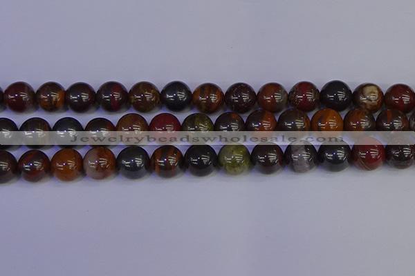 CTE1795 15.5 inches 14mm round red iron tiger beads wholesale