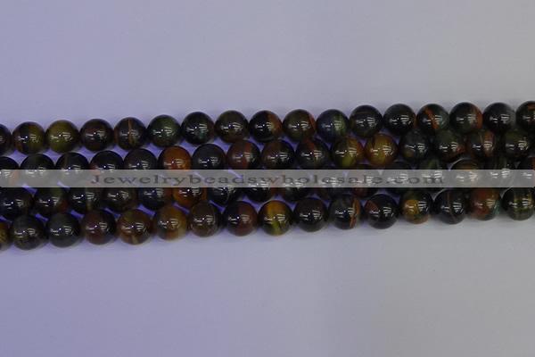 CTE1804 15.5 inches 12mm round blue iron tiger beads wholesale