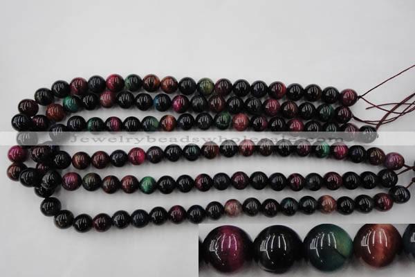 CTE593 15.5 inches 10mm round colorful tiger eye beads wholesale