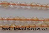 CTG221 15.5 inches 3mm faceted round tiny citrine beads