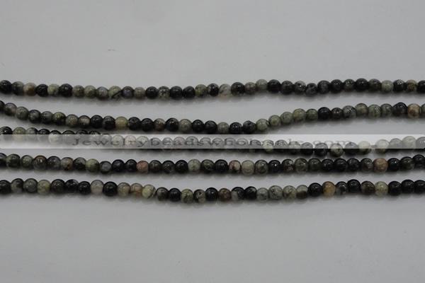 CTG264 15.5 inches 3mm round tiny grey opal gemstone beads