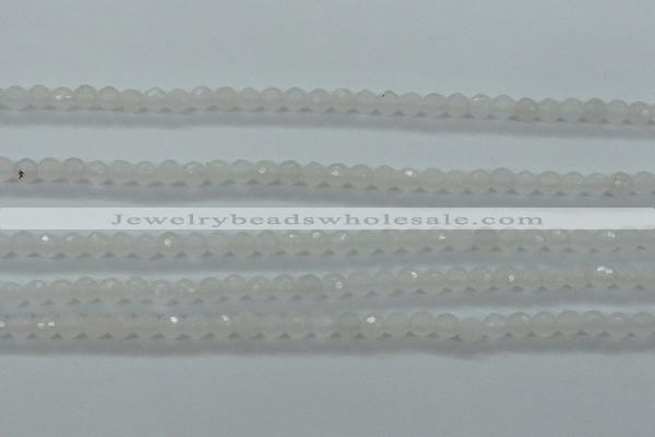 CTG420 15.5 inches 3mm faceted round tiny dyed candy jade beads