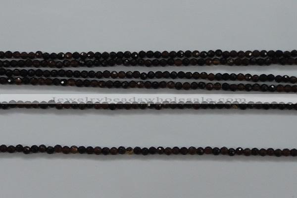 CTG426 15.5 inches 2mm faceted round tiny agate gemstone beads