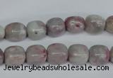CTO220 15.5 inches 9*11mm nugget pink tourmaline gemstone beads