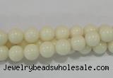 CTU1432 15.5 inches 6mm round synthetic turquoise beads