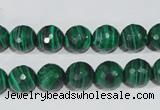 CTU1824 15.5 inches 10mm faceted round synthetic turquoise beads