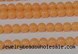 CTU2531 15.5 inches 4mm round synthetic turquoise beads