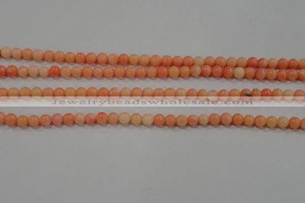CTU2631 15.5 inches 4mm round synthetic turquoise beads