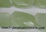 CTW417 15.5 inches 20*30mm faceted & twisted New jade gemstone beads