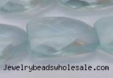 CTW503 15.5 inches 20*30mm faceted & twisted synthetic quartz beads