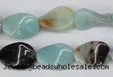 CTW67 15.5 inches 15*20mm twisted oval amazonite gemstone beads