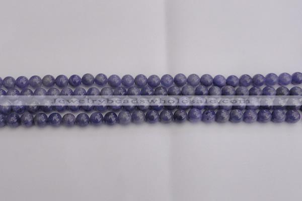 CTZ502 15.5 inches 7mm round natural tanzanite gemstone beads