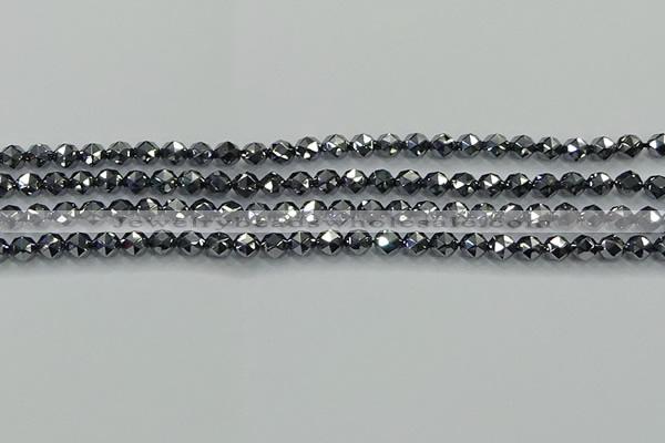 CTZ630 15.5 inches 4mm faceted nuggets terahertz beads wholesale