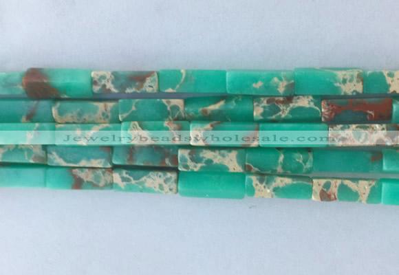 CUBS04 15 inches 4*13mm cuboid synthetic sea sediment jasper beads