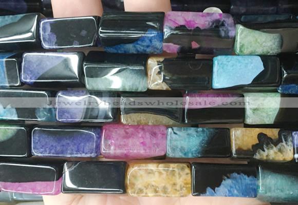CUBS115 15 inches 10*20mm cuboid agate gemstone beads wholesale