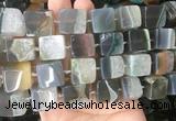 CUBS128 15 inches 14*15mm cube agate gemstone beads wholesale