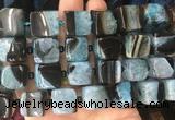 CUBS132 15 inches 14*15mm cube agate gemstone beads wholesale