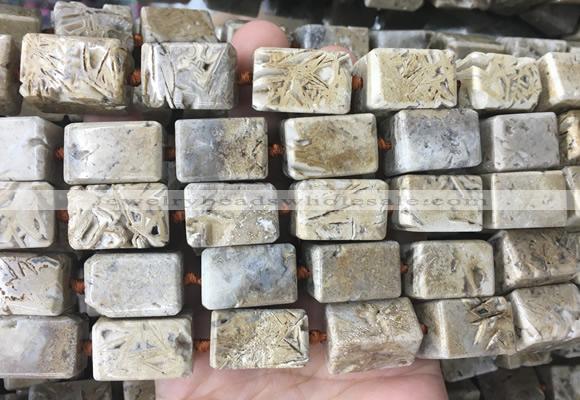 CUBS137 15 inches 14*22mm cuboid agate gemstone beads wholesale