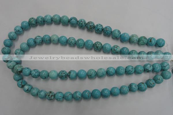 CWB557 15.5 inches 10mm round howlite turquoise beads wholesale