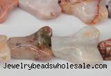 CWG04 15.5 inches 25*33mm wavy freeform agate gemstone beads