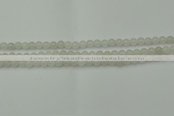 CWH50 15.5 inches 4mm round white jade beads wholesale
