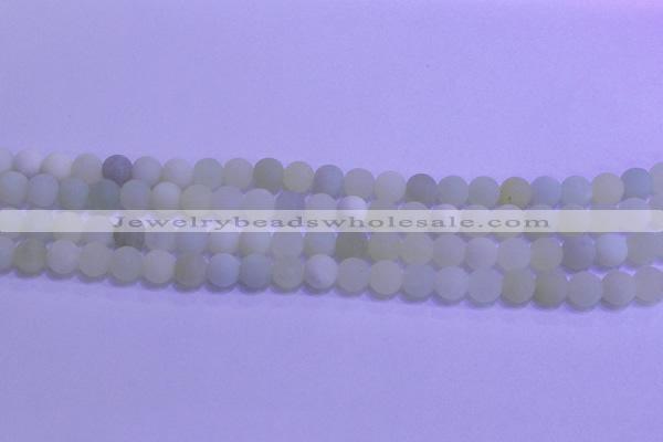 CXJ301 15.5 inches 6mm round matte New jade beads wholesale