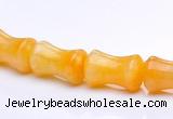 CYJ21 9*13mm bone shape yellow jade gemstone beads Wholesale