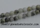CYQ02 15.5 inches 6mm round natural pyrite quartz beads wholesale