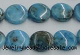 CYQ58 15.5 inches 16mm flat round dyed pyrite quartz beads wholesale
