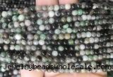 EMBS01 15 inches 4mm round emerald gemstone beads wholesale