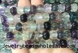FGBS288 15 inches 8*10mm carved pumpkin fluorite gemstone beads