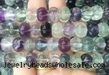 FGBS289 15 inches 9*12mm carved pumpkin fluorite gemstone beads