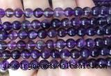 FLBS28 15 inches 6mm round purple fluorite beads wholesale