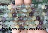 FLBS33 15 inches 8mm round colorful fluorite beads wholesale