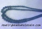 FLBS55 15 inches 6mm - 12mm round blue fluorite beads wholesale