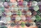 FLBS64 15 inches 12mm carved plum blossom fluorite gemstone beads wholesale