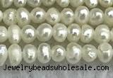 FWP01 14.5 inches 1.5mm - 1.8mm potato white freshwater pearl strands