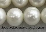 FWP103 15 inches 9mm - 10mm potato white freshwater pearl strands