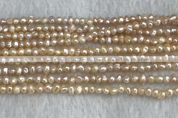 FWP12 14.5 inches 2.8mm potato pink freshwater pearl strands
